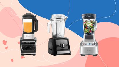 Three of the best blenders on an Ideal Home background