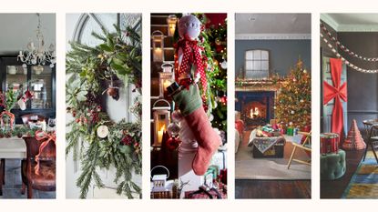 Compilation image of Christmas decorating ideas for every room of the house