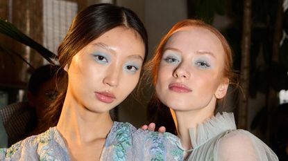 two models with glass skin who use korean skincare brands