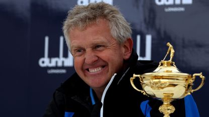 Colin Montgomerie with the Ryder Cup