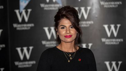 Great British Bake Off 2018 finalist Ruby Bhogal during a book signing of The Great British Bake Off- Get Baking for Friends and Family at Waterstones Piccadilly 