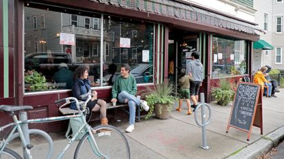 The small coffee shop Circus Cooperative Cafe is seen in Boston