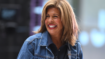 Hoda Kotb is seen on the NBC Today Show at Rockefeller Plaza on September 06, 2024 in New York City