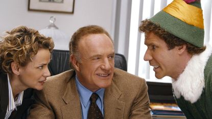 James Caan and Will Ferrell in a scene from 2003&#039;s Elf. 