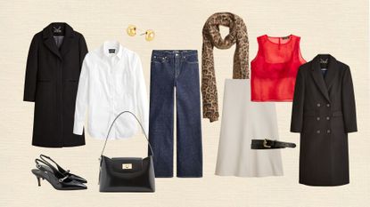 collage of J.Crew items