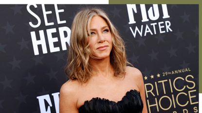 image of Jennifer Aniston on the Critics Choice Awards red carpet.