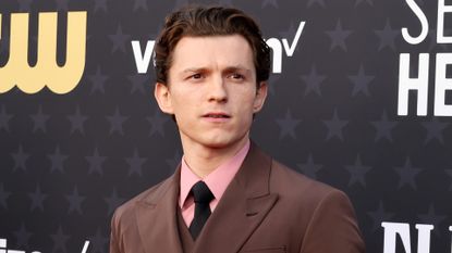 Tom Holland attends the 29th Annual Critics Choice Awards at Barker Hangar on January 14, 2024 in Santa Monica, California