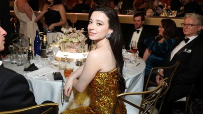 BEVERLY HILLS, CALIFORNIA - JANUARY 05: Mikey Madison attends the 82nd Annual Golden Globe Awards at The Beverly Hilton on January 05, 2025 in Beverly Hills, California. (Photo by Stewart Cook/CBS via Getty Images)