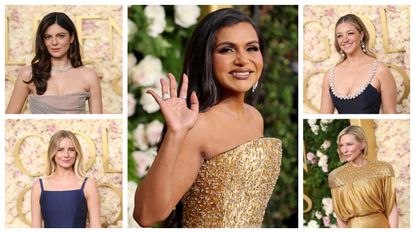 best beauty celebrities at the 2025 Golden Globes