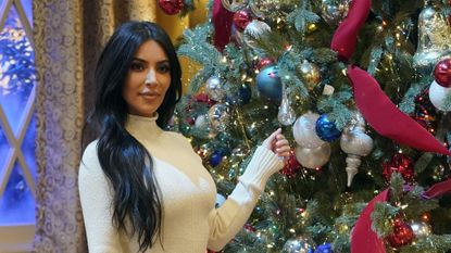 Kim Kardashian at A Legendary Christmas with John &amp; Chrissy in 2018