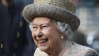 The Queen at the Flanders&amp;#039; Fields Memorial Garden at Wellington Barracks.