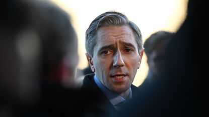 Taoiseach Simon Harris on the campaign trail