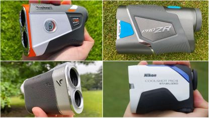 Four different rangefinders in a grid system