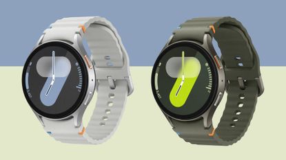 Samsung Galaxy Watch 7 in two colourways side by side