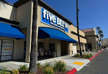 The outside of a Five Below value store in Vallejo, California