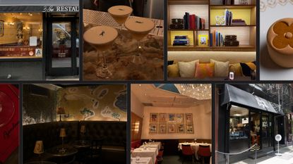 NYC restaurant collage.