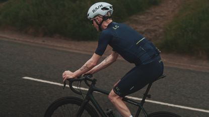 Images of Mark Bruce on his everesting challenge 