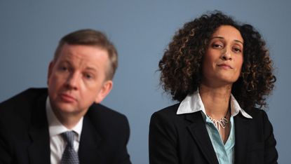 Katharine Birbalsingh with Michael Gove