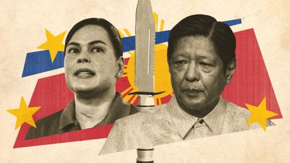 Photo collage of Sara Duterte and Ferdinand Marcos Jr