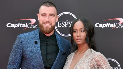 Travis Kelce and his ex-girlfriend Kayla Nicole at the 2018 ESPYS.