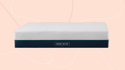 Brook + Wilde Elite mattress on a pink background