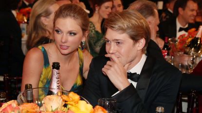 Taylor Swift and Joe Alwyn at the 77th Annual Golden Globe Awards held at the Beverly Hilton Hotel on January 5, 2020