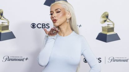 Christina Aguilera poses at the 66th Grammy Awards held at the Crypto.com Arena in Los Angeles, CA, Sunday, Feb. 4, 2024