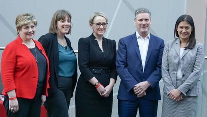 Emily Thornberry, Jess Phillips, Rebecca Long-Bailey, Keir Starmer and Lisa Nandy