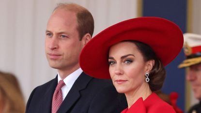 The Prince and Princess of Wales attend a ceremonial welcome for The President of the Republic of Korea