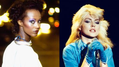 70s makeup - iman, blondie