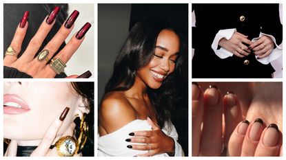 dark cherry red nail trend