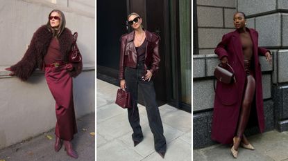 How to wear burgundy