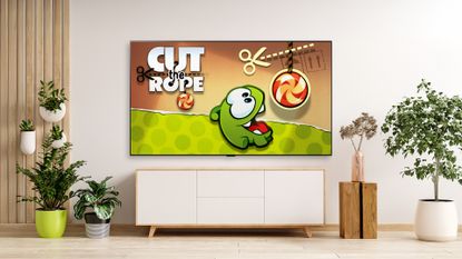 LG TV with Cut The Rope