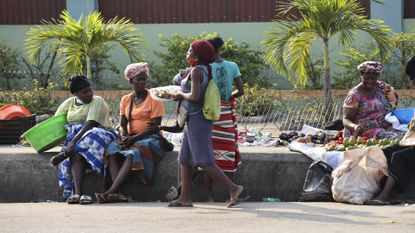 People on a street in Luanda, Angola