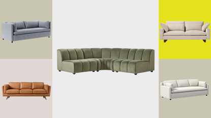 grid of 5 sofas from west elm