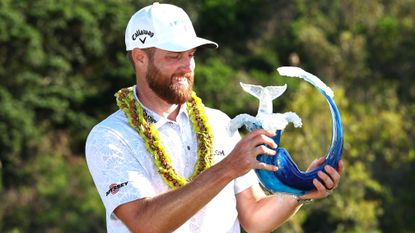 2024 winner Chris Kirk with The Sentry trophy 