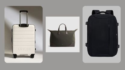 Suitcase, holdall, backpack