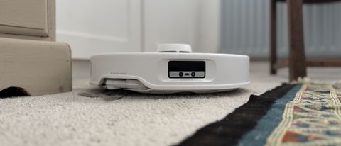 Roborock Qrevo Curv robot vacuum in reviewer&#039;s home