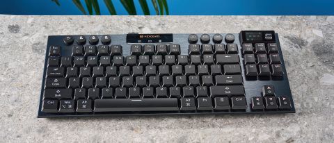 A black Hexgears Immersion A3 TKL hot-swappable mechanical low-profile keyboard