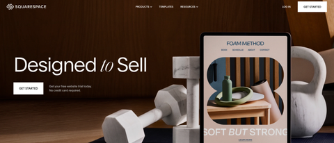 Squarespace homepage