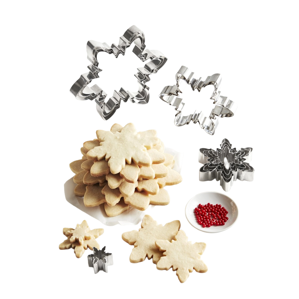 Snowflake Kransekake Cookie Cutters, Set of 10, $19.95, Williams Sonoma