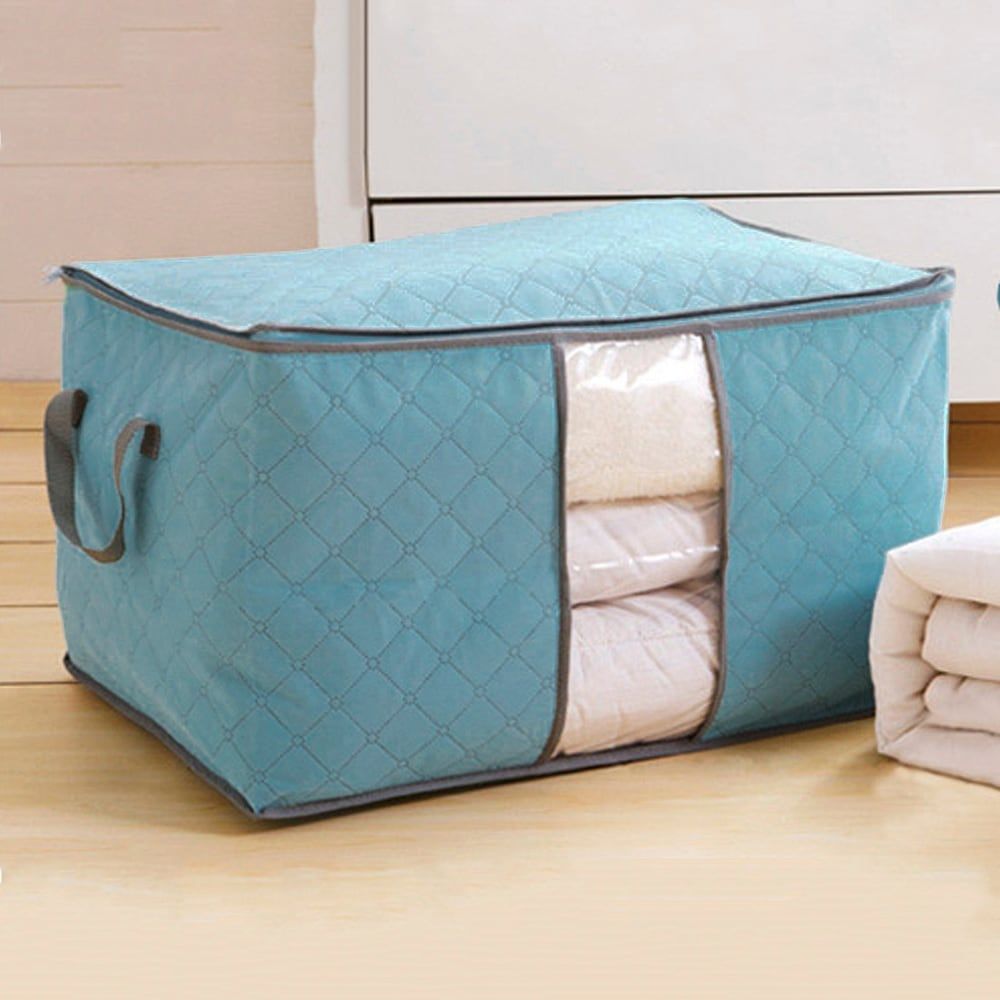 BED BATH &amp;amp; BEYOND Bamboo Charcoal Zippered Storage Bag Case