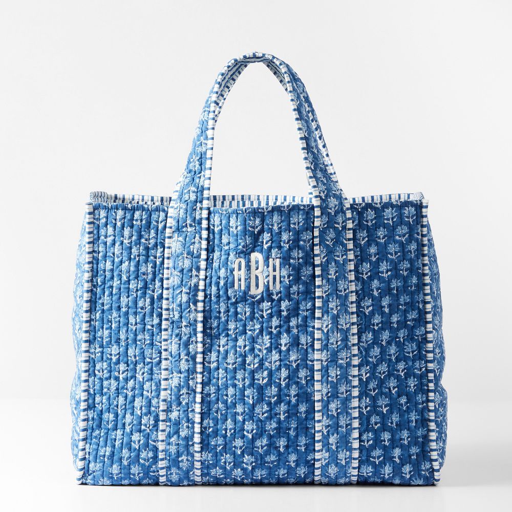 Mark &amp;amp; Graham, Block Print Quilted Oversized Tote