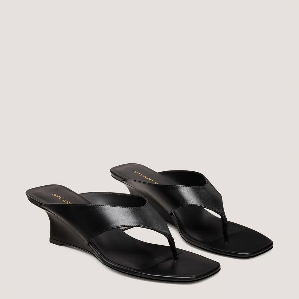 Stuart Weitzman, Vinnie Wedge Thong Sandal 50