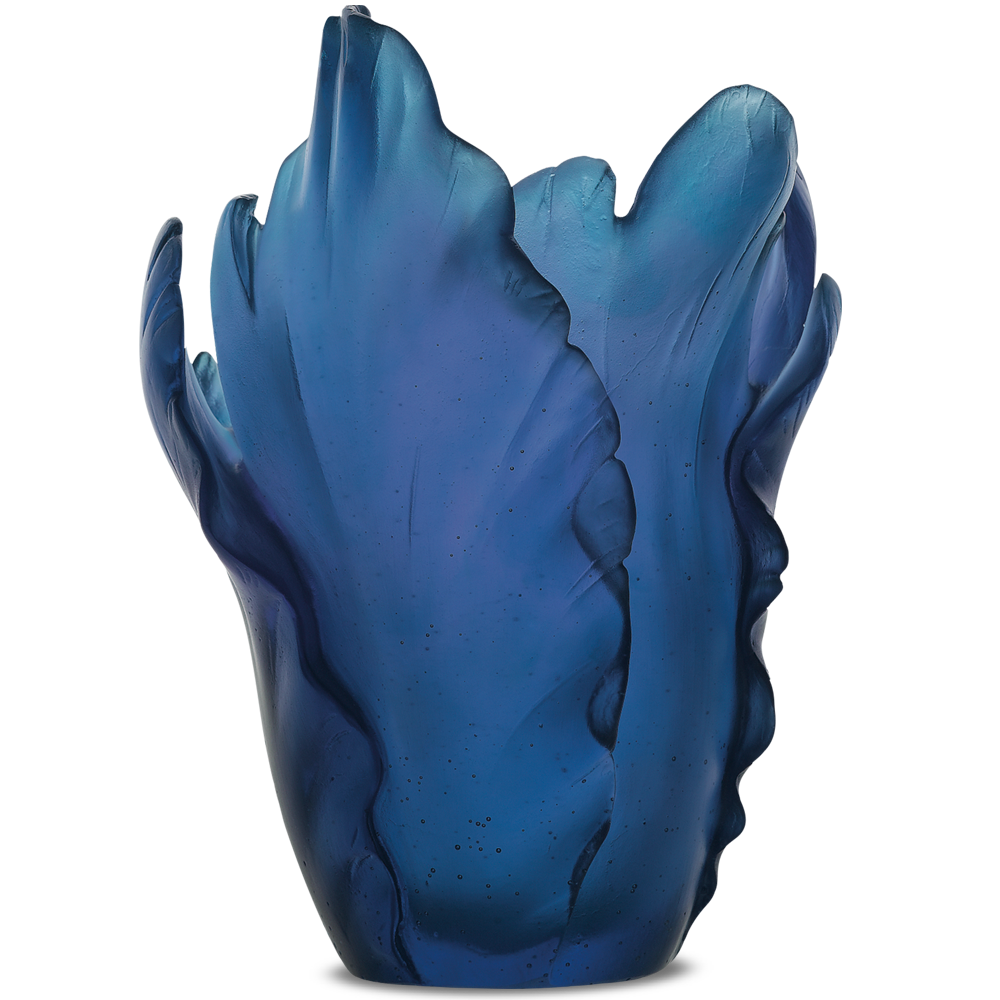 Daum Tulip Blue Vase (special Order)
