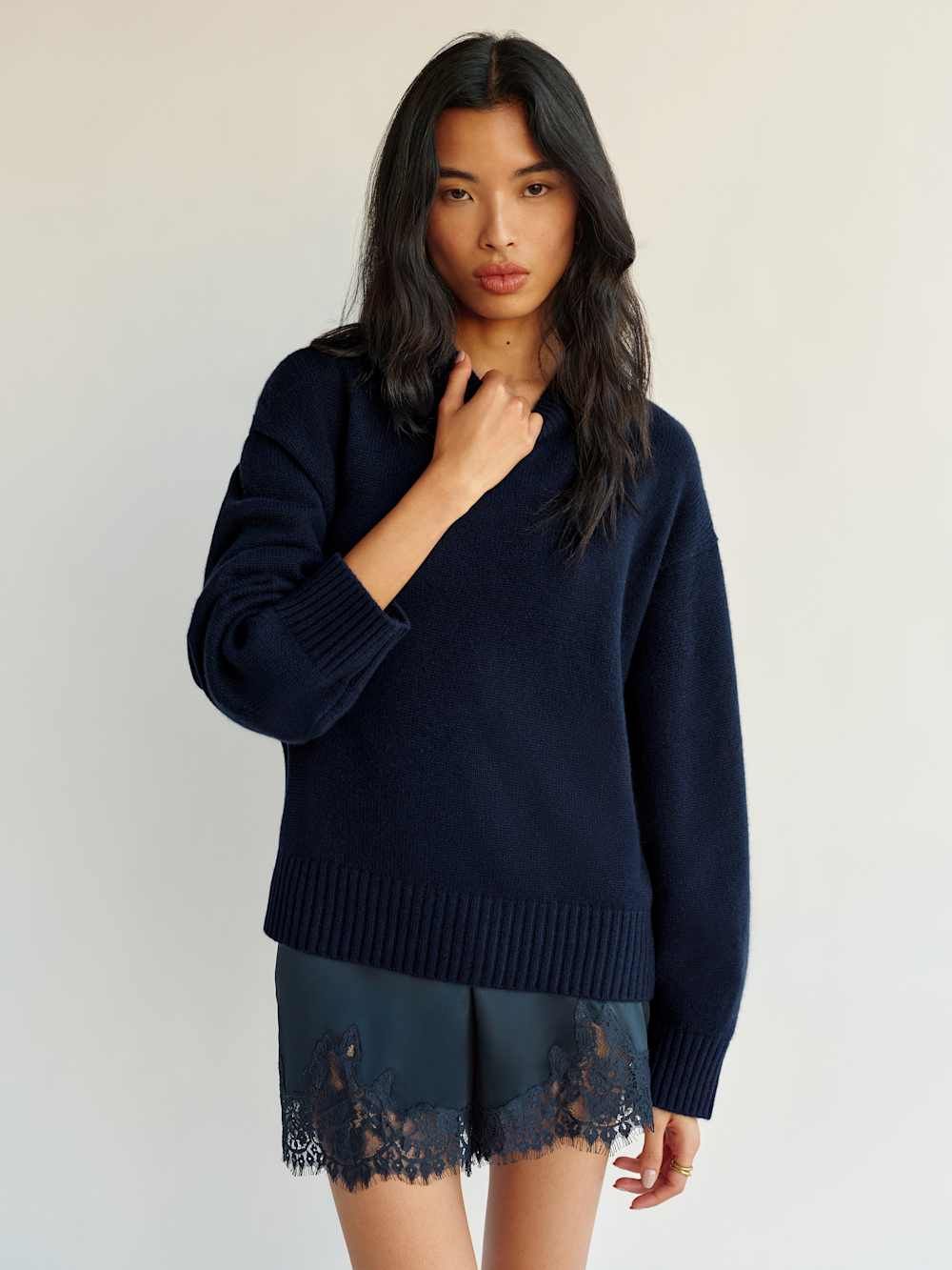 Cove Cashmere Oversized Crew