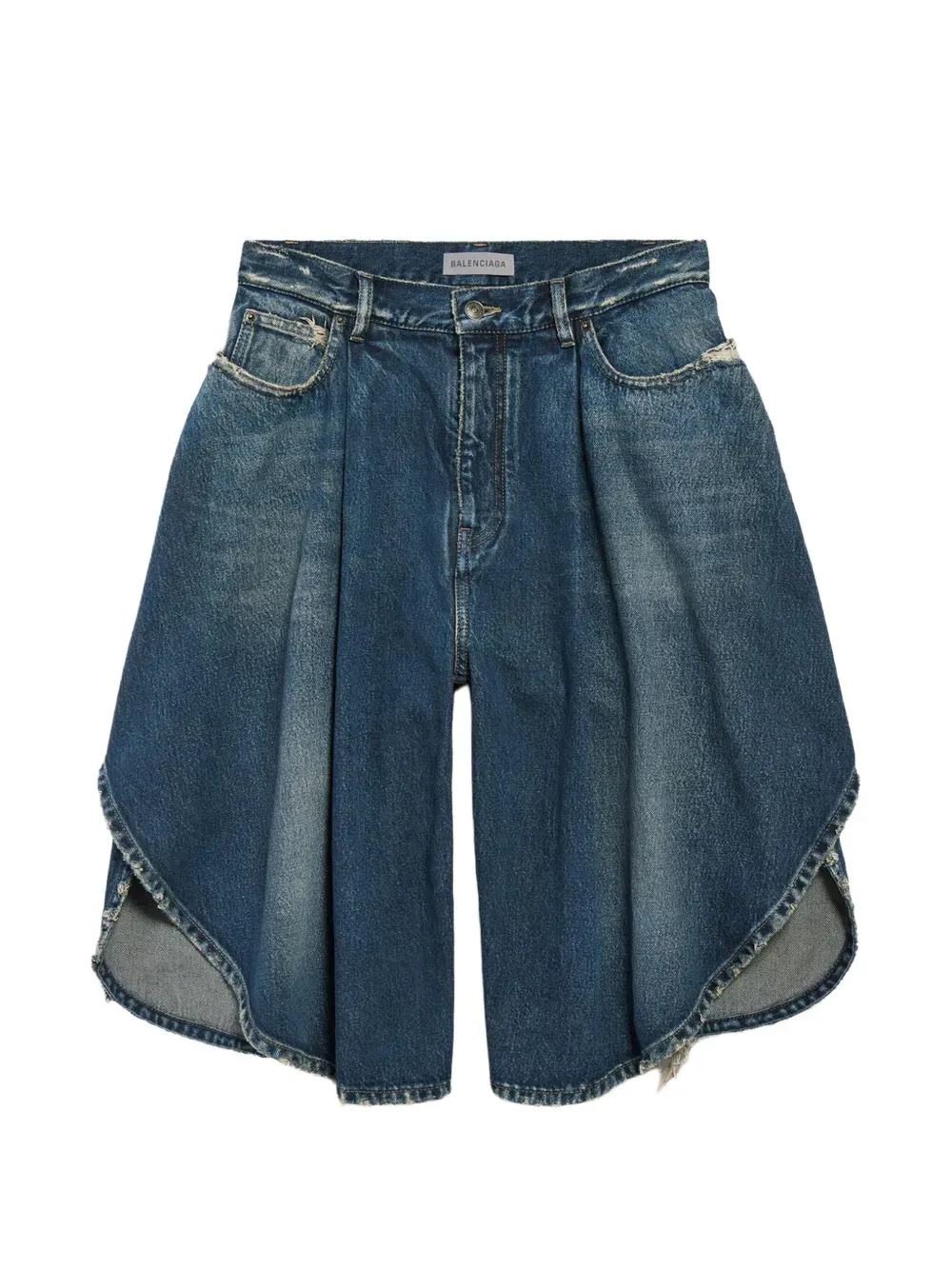 Balenciaga Tulip Denim Shorts | 36