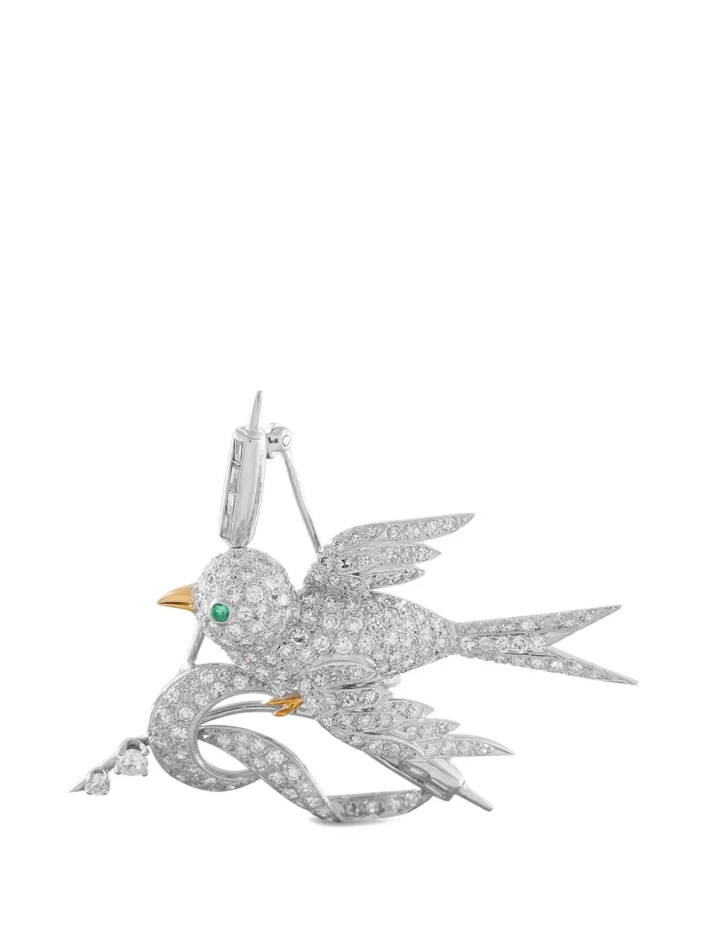 Lb Exclusive Diamond Bird Brooch | One Size