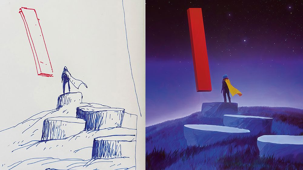 How to turn a sketch into a stunning surreal dreamscape in
