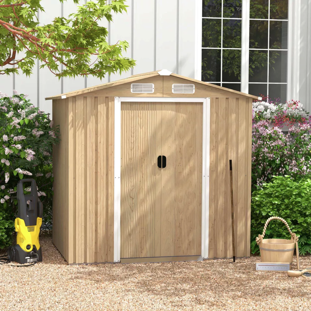 6x4 Galvanized Steel Shed